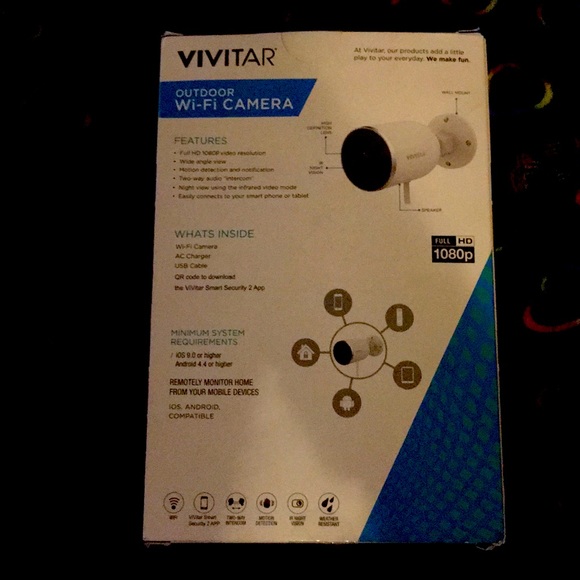 ViviTar Smart Security Outdoor Wi-Fi camera motion - Picture 1 of 6